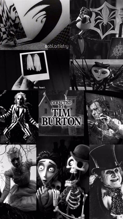 Black And White Collage Of Halloween Images