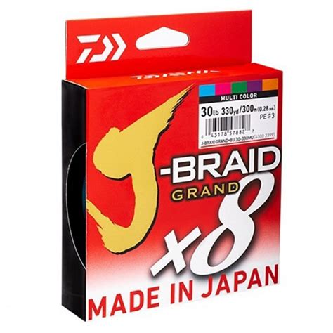 Hilo Trenzado Daiwa J Braid Grand X8 300 Metros Multi Color