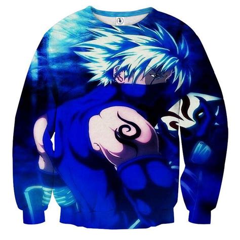 Hatake Kakashi Naruto Japanese Anime Powerful Art Sweatshirt Saiyan
