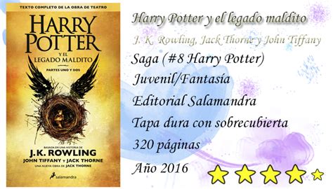 Basada en una historia original de j. Harry Potter Y El Legado Maldito Pdf : Harry Potter y el ...