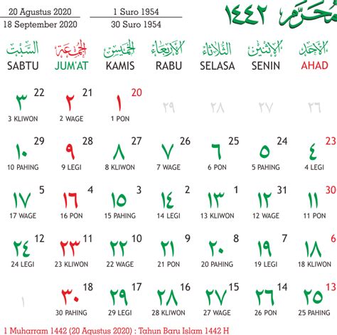 Template Kalender Hijriyah 1442 02 Toko Fadhil Template
