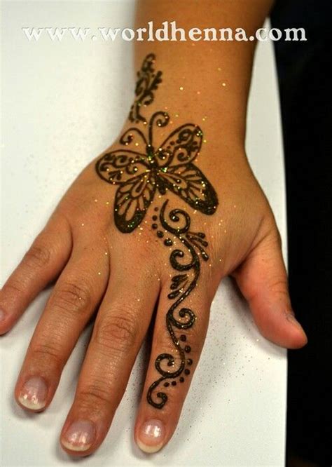 More than 60.000 free tattoos. Butterfly kids henna | Mehndi designs for fingers, Mehndi ...