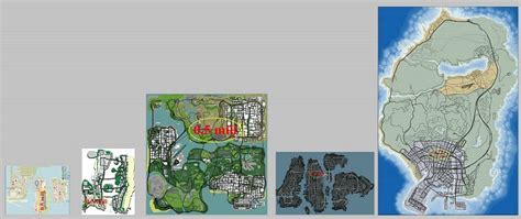 Gta Ranking The Maps In Order Of Size