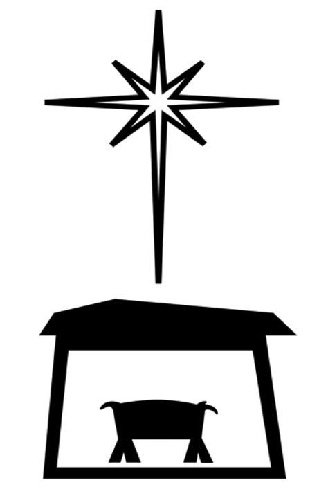 Manger And Cross Clipart Png