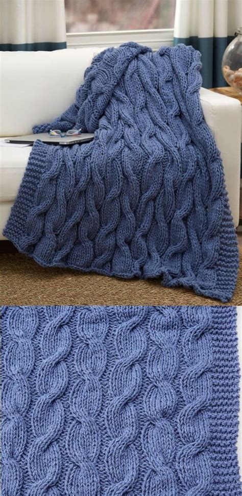 10 Free Chunky Cable Knit Blanket Pattern To Download Now