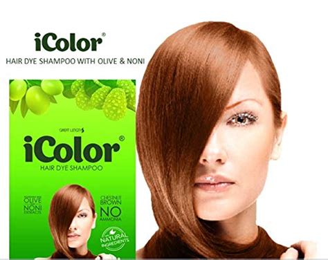 Icolor Hair Dye Shampoo Light Brown Ml Per Sachet Ounces X Pcs In A Ebay