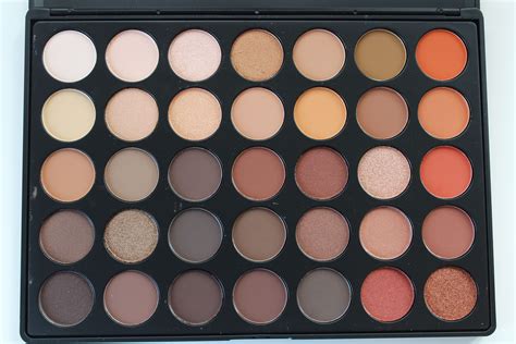 Review And Swatches Morphe Brushes 35o Eyeshadow Palette Nature Glow