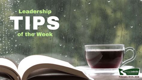 Leadership Tips Of The Week February 19 23 2018 Small Group Leadership