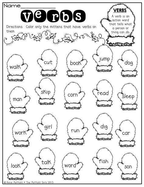 Activities On Verbs For Grade 1 Verb Endings Ed Printable 1st 2nd