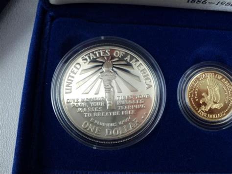 1886 1986 Us Liberty Coins Commemorative Set 1 1986 Silver Dollar