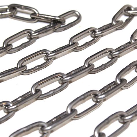 2mm Short Link Stainless Steel Chain A4 Aisi 316 Marine Grade Choose