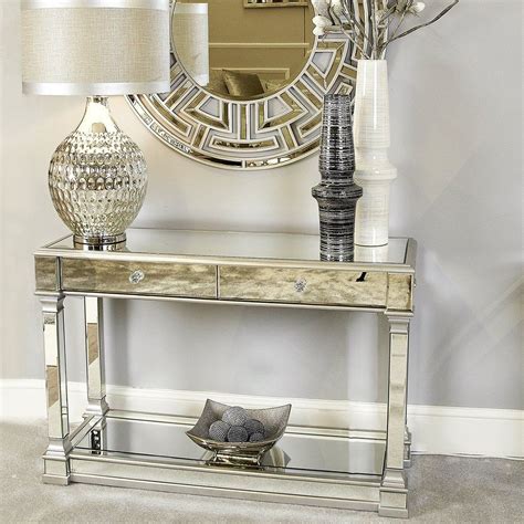 Mirror Console Table - Silver in 2020 | Mirrored console table, Console