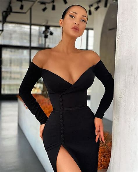 Deive Teger 2021 Fashion Woman Dress Sexy V Neck Long Sleeve Off Shoulder Celebrity Vestido