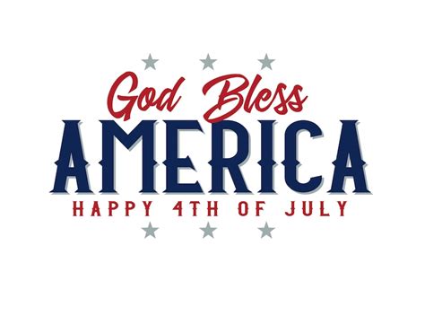 Svg Clipart God Bless America Happy Fourth Of July Cutting Etsy