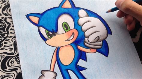 Como Dibujar A Sonic How To Draw Sonic Colores De Madera Como
