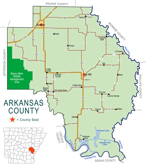 Ark County Map