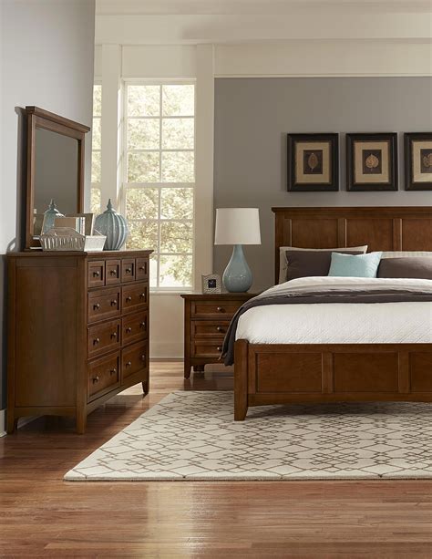 They currently employ 700 skilled workers to craft and create specialist pieces, unique to their collections. Bonanza Queen Bedroom Group by Vaughan Bassett | Brown ...