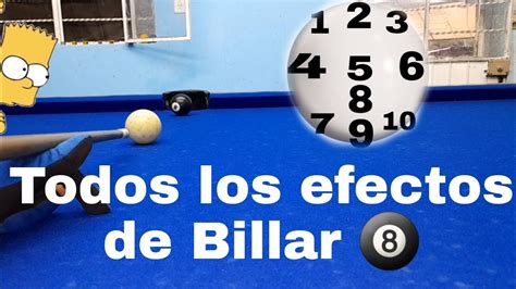 todos los efectos de billar ¿como hacerlos ¿para que sirven🎱 billar youtube