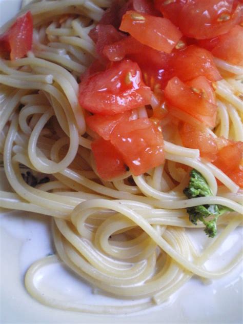 Pâtes sauce ail et persil