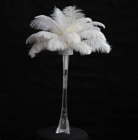 Usa Store Diy Ostrich Feather Centerpiece Kit Includes 25 Etsy