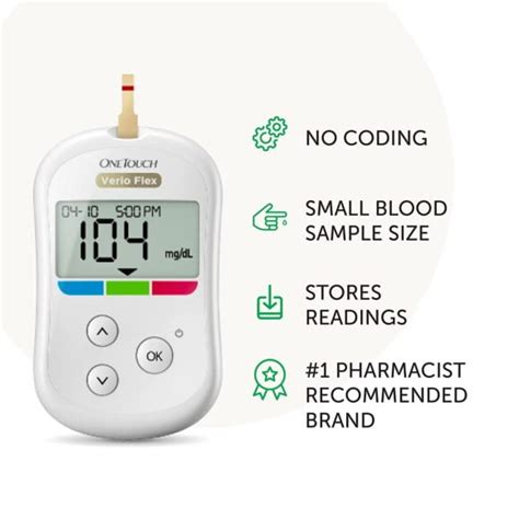 Onetouch Verio Flex Meter Blood Glucose Monitoring System
