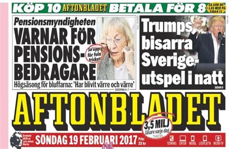 Newspaper Documents Everything That Happened In Sweden Last Night