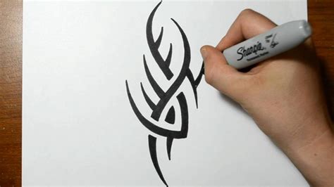 How To Draw Tribal Tattoos Step By Step Design Talk