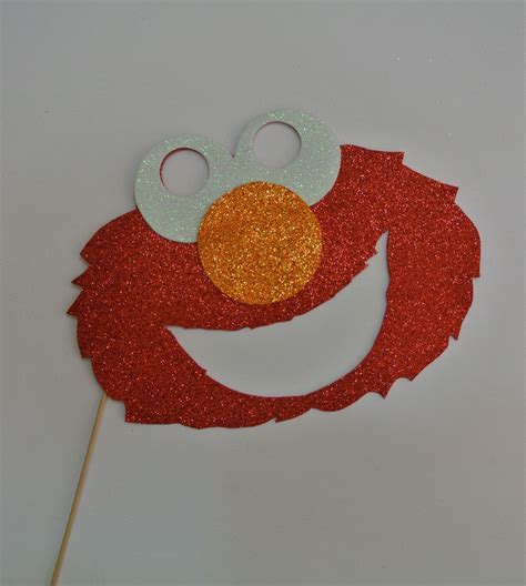 Sesame Street Inspired Photo Booth Props Bert Cookie And Elmo Photo