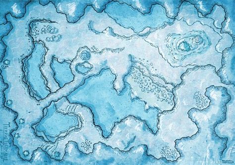 Ice Caves Fantasy Map Dungeons And Dragons Game Dungeon Maps