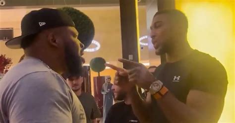 Anthony Joshua Has Last Laugh After Being Confronted By Jarrell Miller Mirror Online