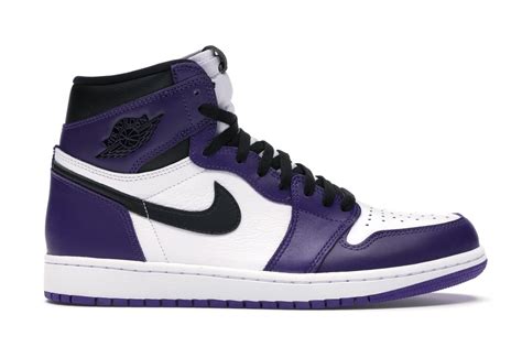 This court purple proposition pays homage to the mythical metallic purple scheme from 1985. Jordan 1 Retro High Court Purple White - 555088-500