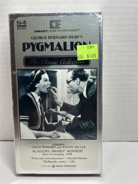 PYGMALION VHS VIDEO George Bernard Shaw Leslie Howard Wendy Hiller PicClick