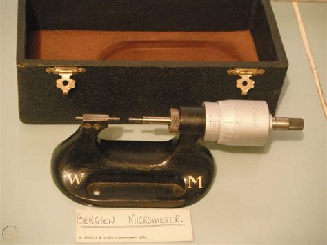 Rare Vintage Swiss Made Bergeon Watchmakers Micrometer In Original