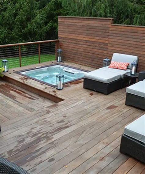 Sunken Hot Tub In Deck