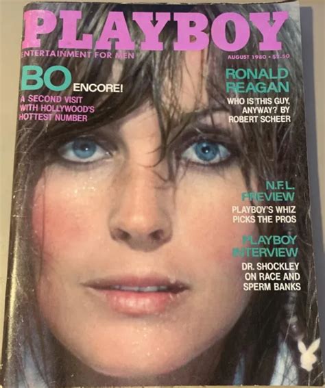 Vintage Erotica Playboy Magazine Aug Bo Derek Victoria Cooke