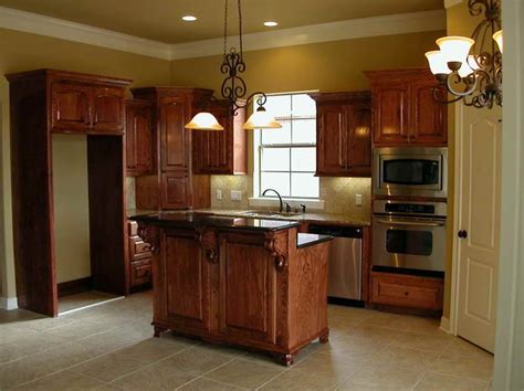 Oak also ranges in colors, from warm and light neutrals to deeper browns, and can be impacted by the finish. Pin by Amanda Trice on Kitchen Remod | Kitchen color oak ...