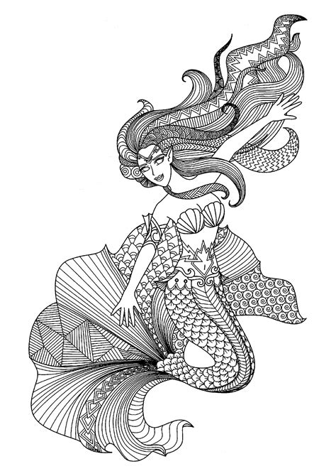 14 Best Ideas For Coloring Free Printable Mermaid Coloring Pages For