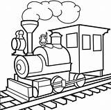 Train Coloring Clipart Tracks Clipartmag Drawing ово sketch template