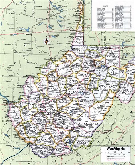 Printable Map Of West Virginia Printable Word Searches