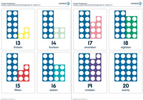 An Image Of Numbers That Are In Different Colors And Shapes With The