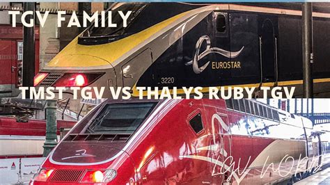 Eurostar Tmst Tgv Vs Thalys Thalys New Livery High Speed Train In