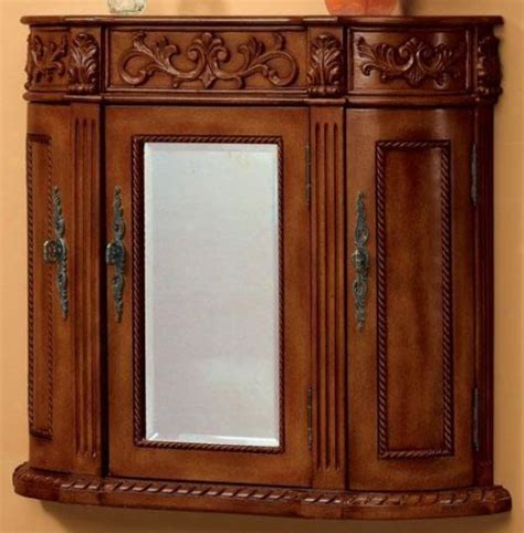 Stone tile wall tile color: Antique Bathroom Wall Cabinet - Home Furniture Design