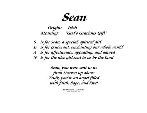 Meaning Of Sean Lindseyboo
