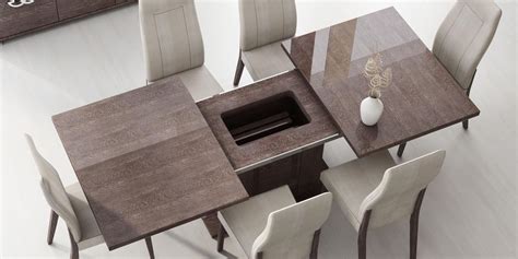 An ideal dining table provides comfort along with a design that enhances your decor. Italy Made Prestige Extendable Walnut Dining Table Boston Massachusetts ESF-Prestige
