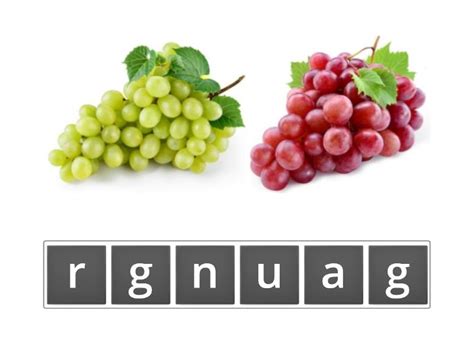 Contohnya, buah jambu batu yang mengandungi vitamin c dan buah limau yang mengandungi asid. Susun Perkataan (Buah-Buahan Import) - Anagram