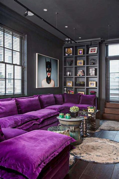 30 Stunning Purple Living Room Decor Ideas To Try Decoração Da Sala