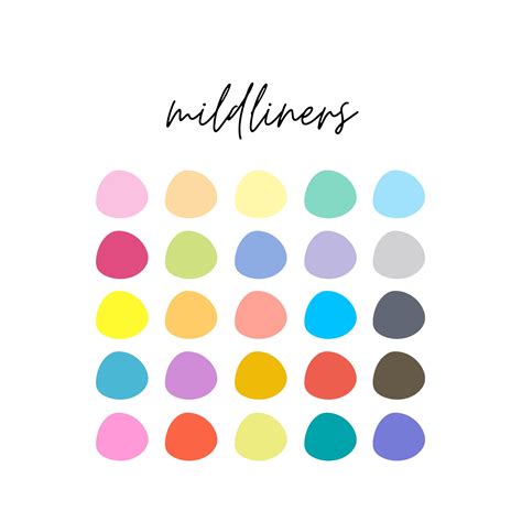Mildliner 25 Colors Ubicaciondepersonascdmxgobmx