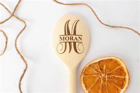 Monogrammed Wooden Spoon Etsy In 2022 House Warming Ts Wooden