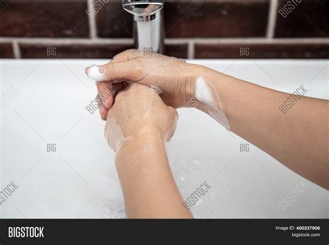 Washing Hands Soapy Image And Photo Free Trial Bigstock