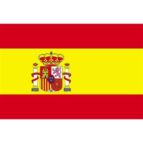 Spain Flag With Crest 20x30 Yachtsupplyit